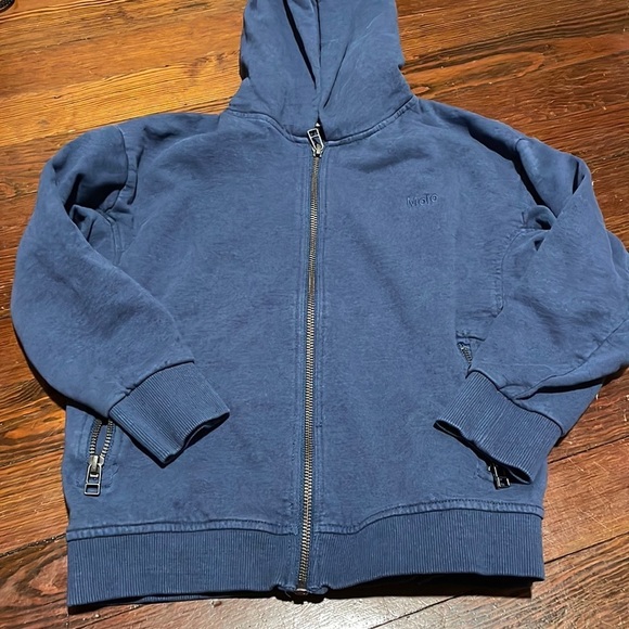 Molo kid’s Blue Zip Up Size 7